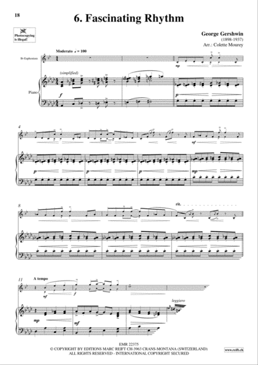 Gershwin 20 Greatest Hits Euphonium scores gallery preview page 8