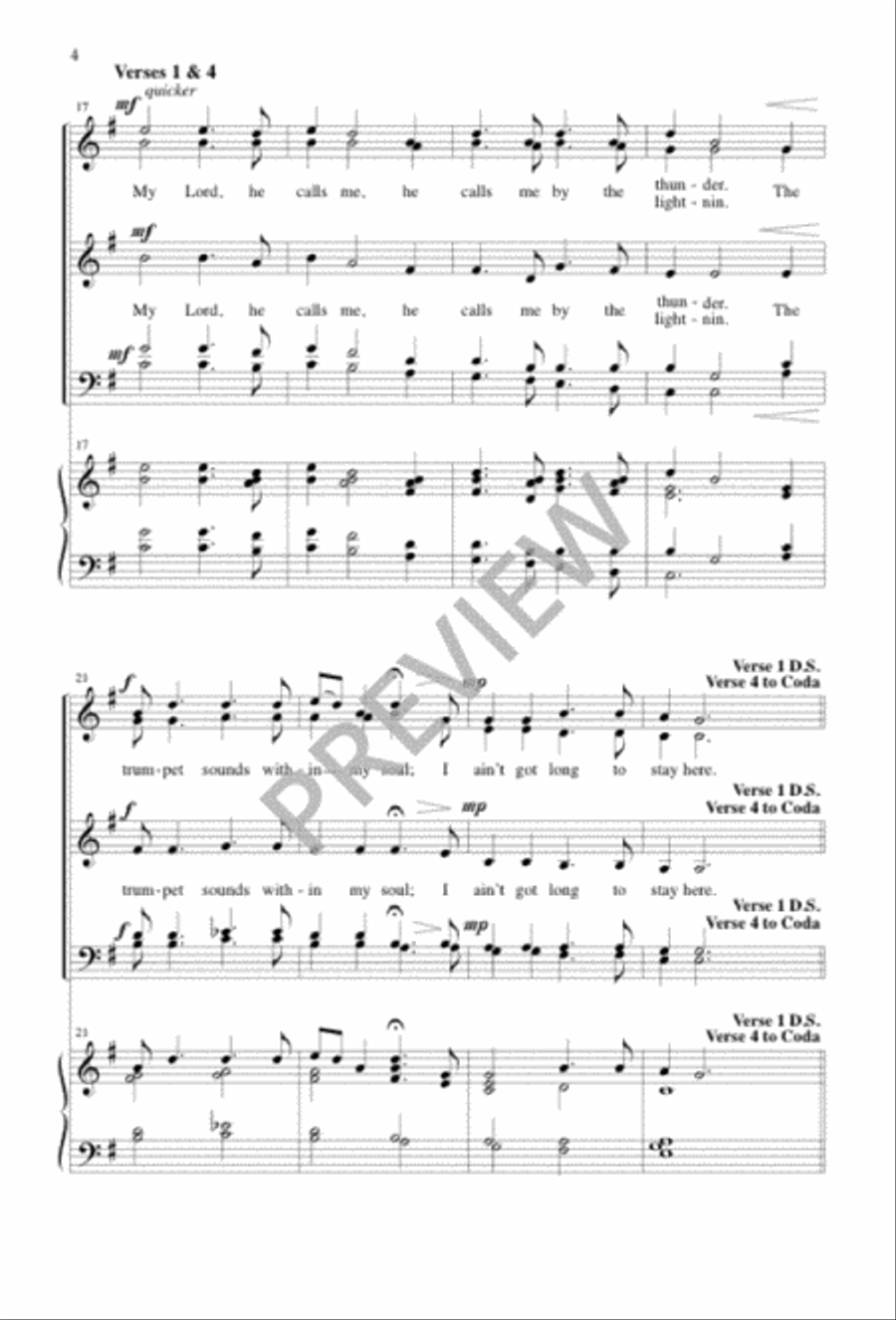 Steal Away SSATB scores gallery preview page 4