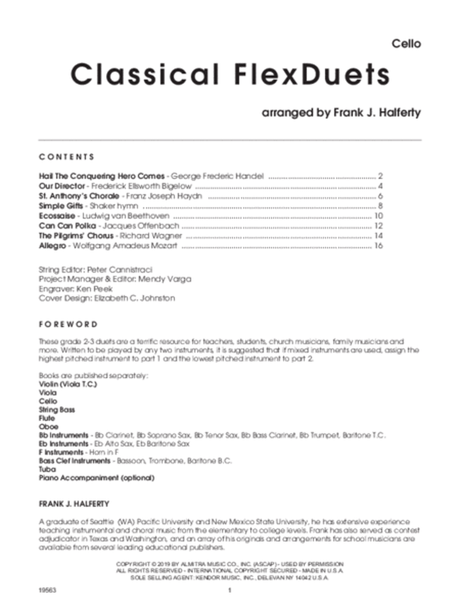 Classical FlexDuets - Cello