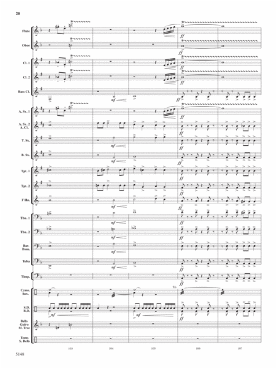 Fire Dance Concert Band scores gallery preview page 19