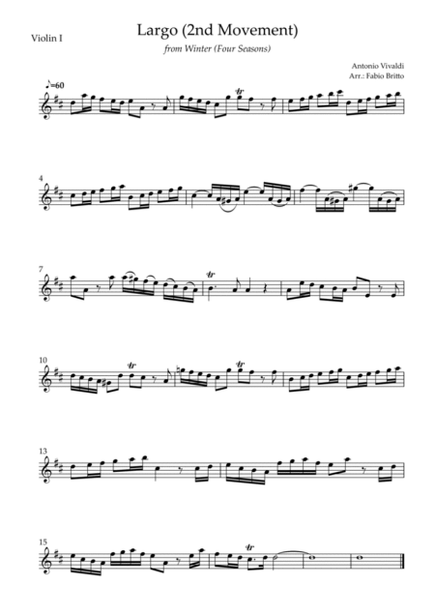 Largo from Winter (Antonio Vivaldi) for String Quartet image number null