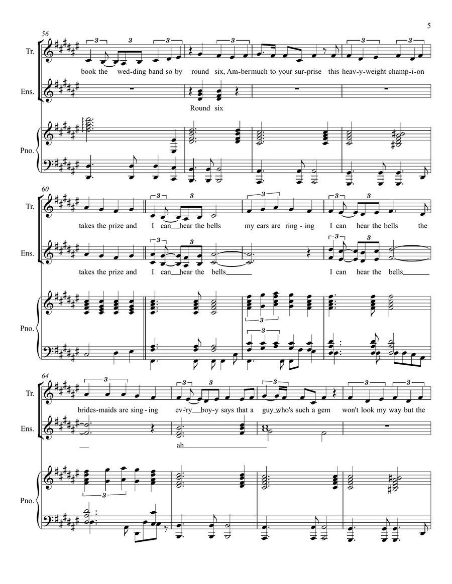 I Can Hear The Bells I Can Hear The Bells Piano, Vocal scores gallery preview page 5