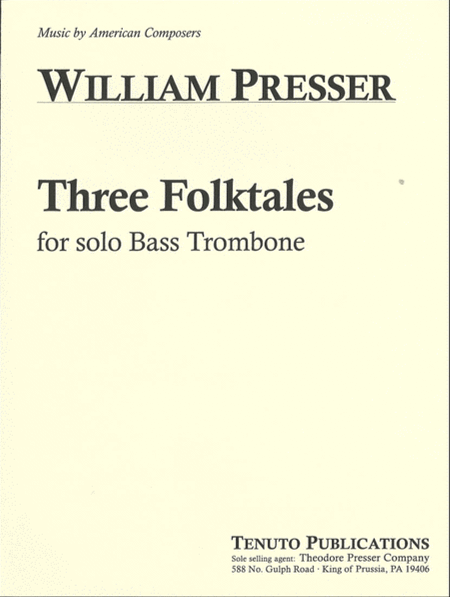 Three Folktales by William Presser Chamber Music - Sheet Music