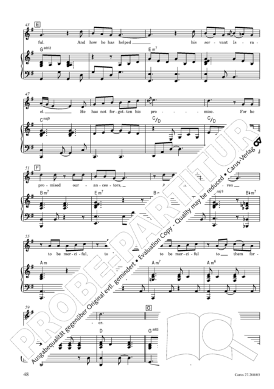 Magnificat 4-Part scores gallery preview page 49