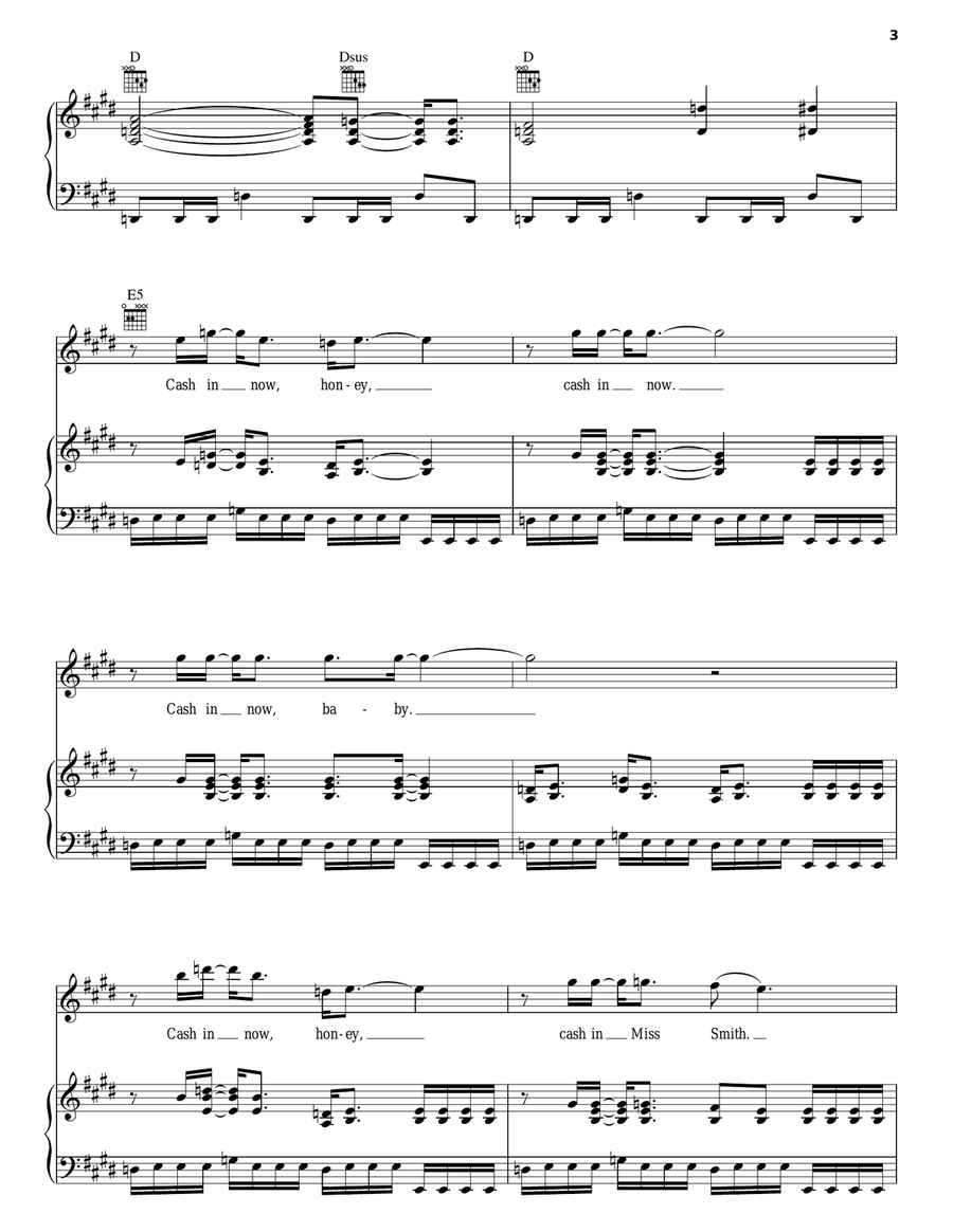 Mountain Song Piano, Vocal, Guitar scores gallery preview page 3
