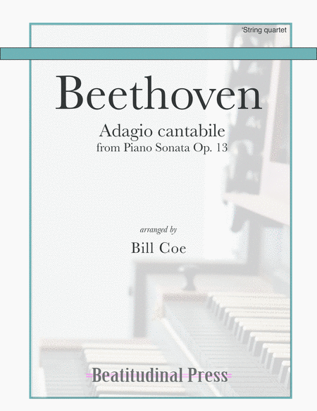 Beethoven Adagio cantabile String Quartet score and parts image number null