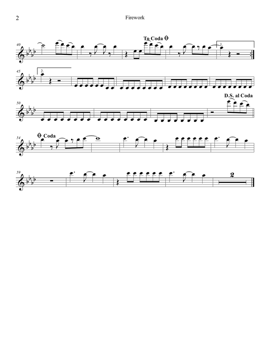 Firework Firework String Quartet scores gallery preview page 2