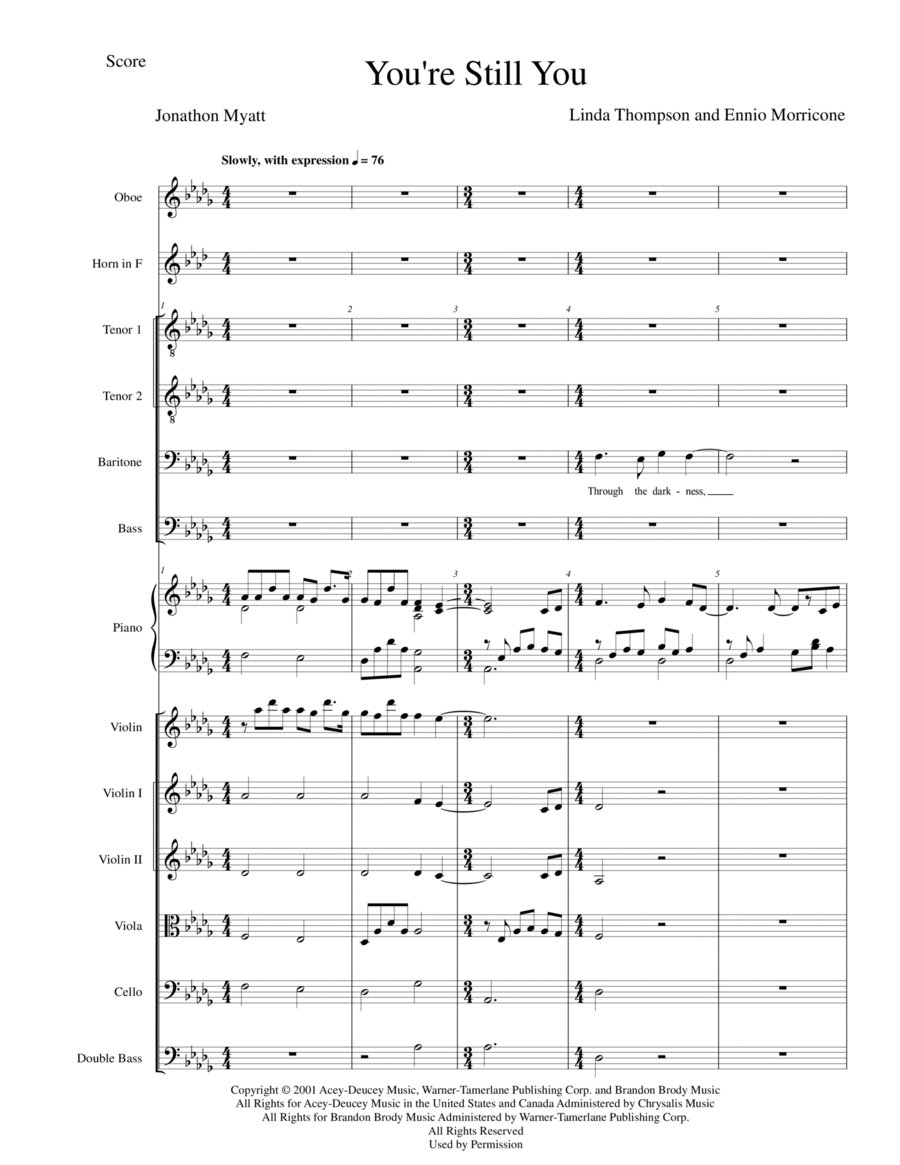 You're Still You Chamber Orchestra scores gallery preview page 1