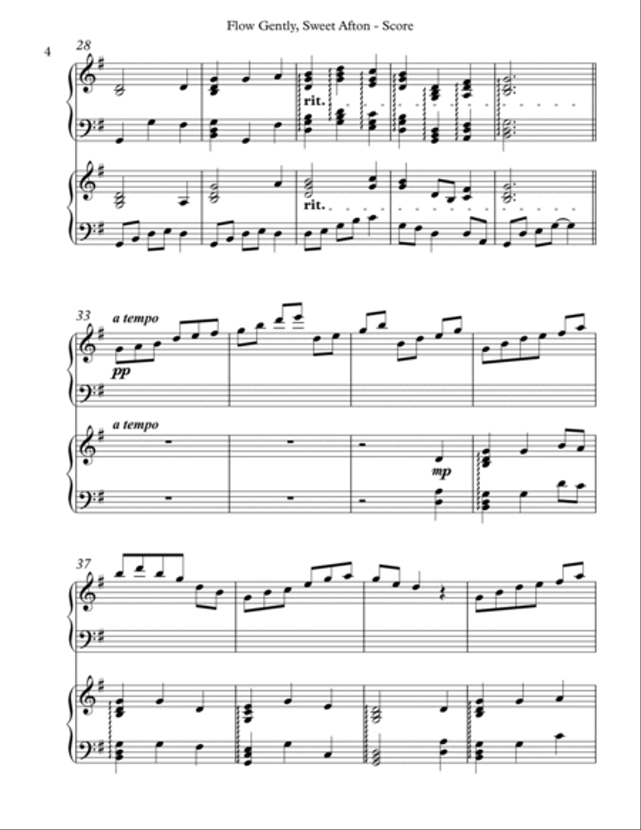 Flow Gently, Sweet Afton, Harp Duet image number null