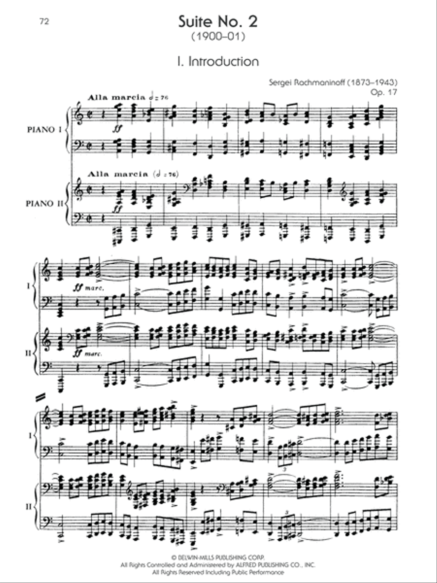 The Piano Works of Rachmaninoff, Volume 9 Small Ensemble scores gallery preview page 7