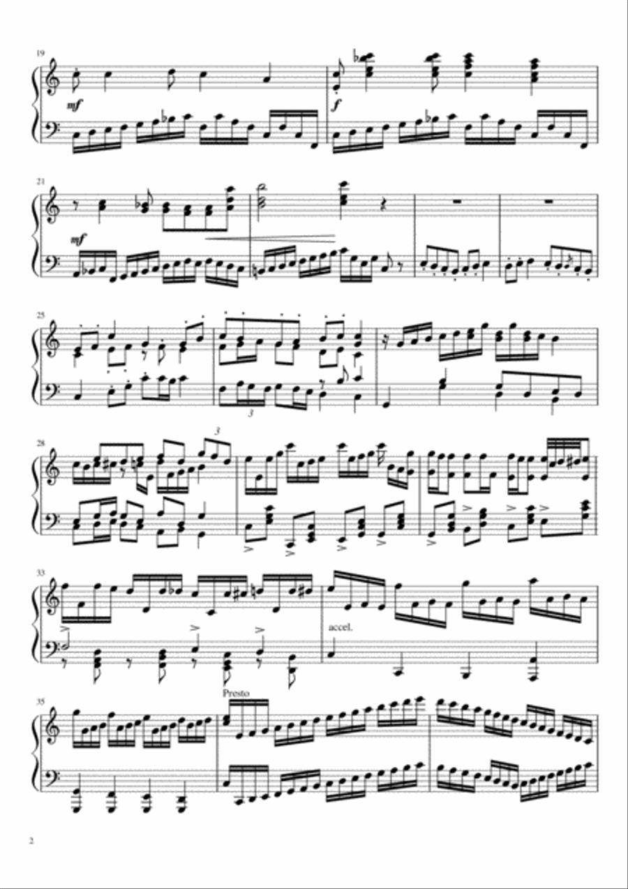 Blueberry Pie (fantasy for piano) Piano Solo scores gallery preview page 2