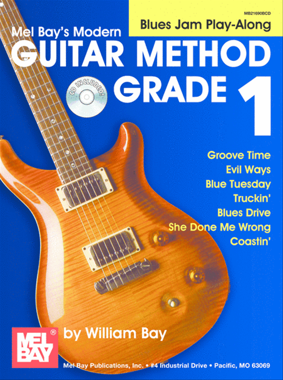 Modern Guitar Method Grade 1: Blues Jam Play-Along Electric Guitar scores gallery preview page 1