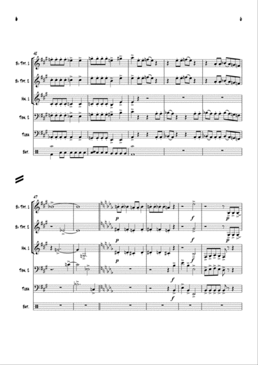 Bohemian Rhapsody Small Ensemble scores gallery preview page 6