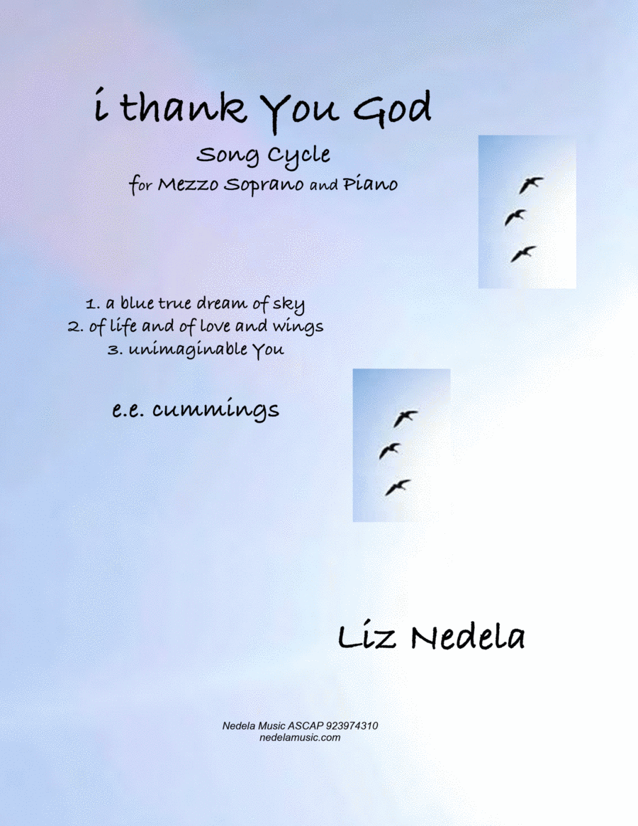 i thank You God, Song Cycle for Mezzo Soprano and piano Mezzo-Soprano Voice scores gallery preview page 1