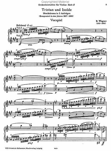 Orchesterstudien fur Violine, Heft 17