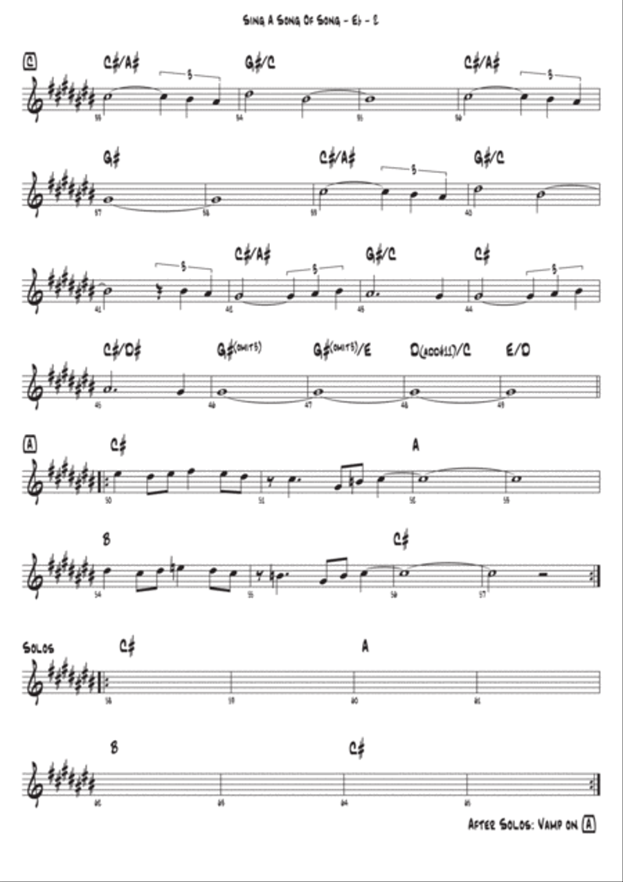 Sing A Song Of Song Piano scores gallery preview page 3