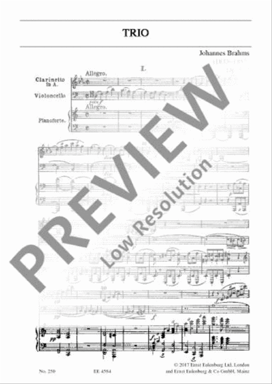 Trio A minor Clarinet scores gallery preview page 10