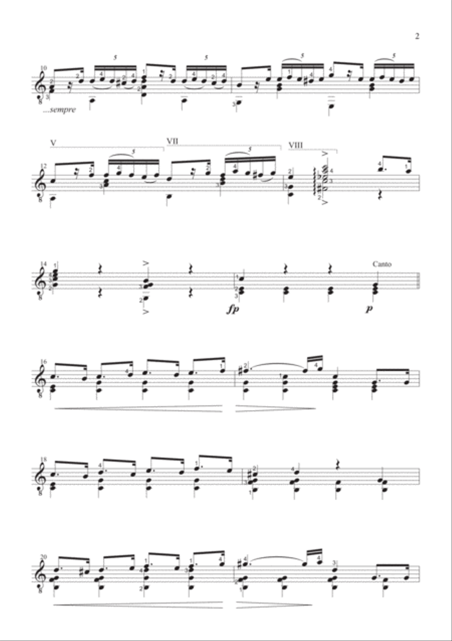 Hino Nacional Brasileiro (Brazilian National Anthem) Classical Guitar scores gallery preview page 2