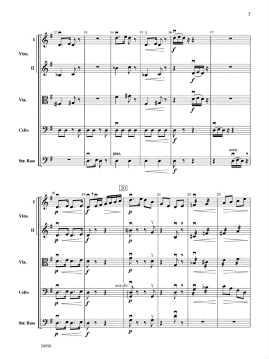 Dreams of a Midsummer Night String Orchestra scores gallery preview page 3