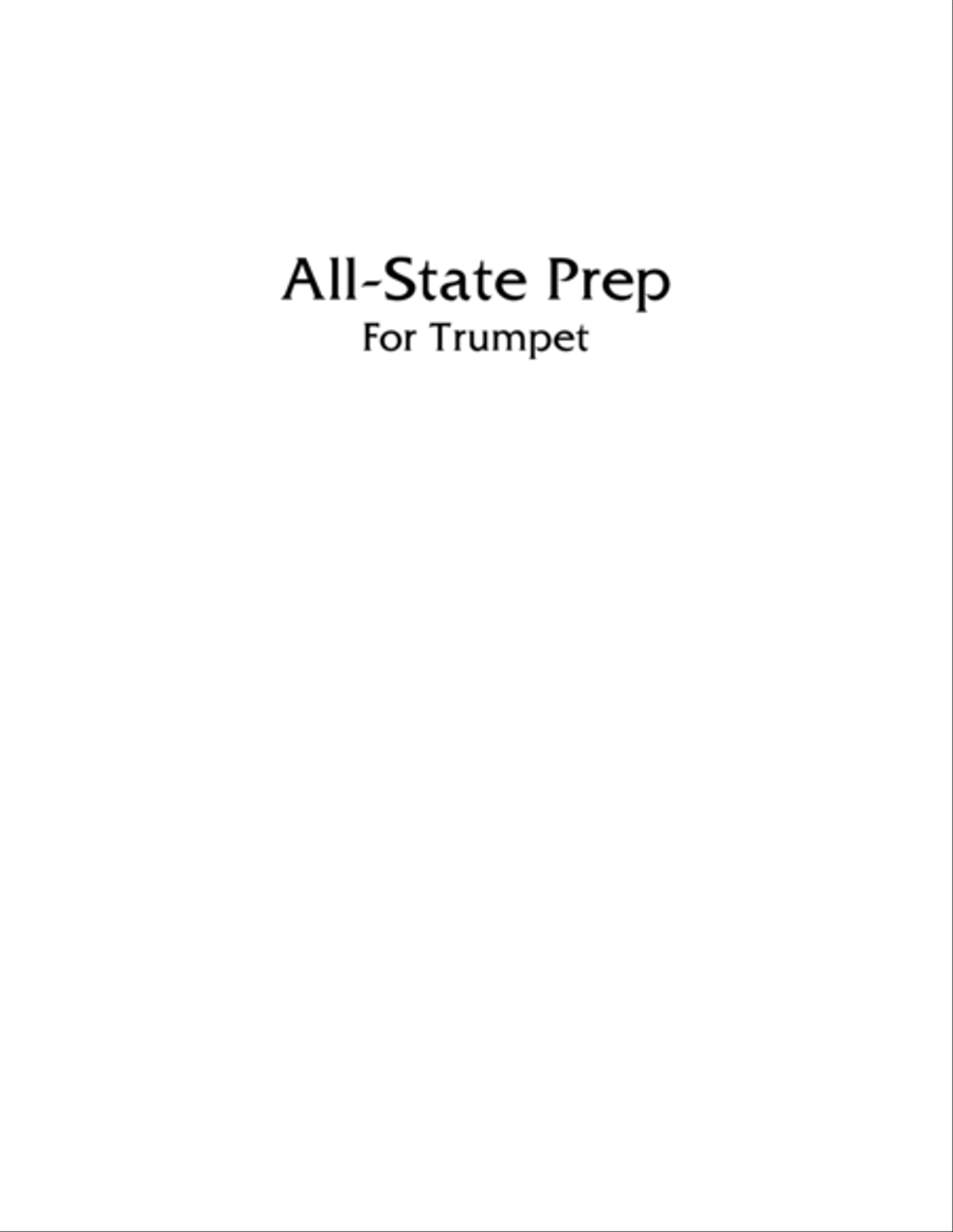 All-State Prep for Trumpet by Eddie Lewis