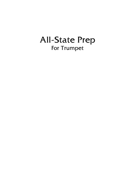 All-State Prep for Trumpet by Eddie Lewis
