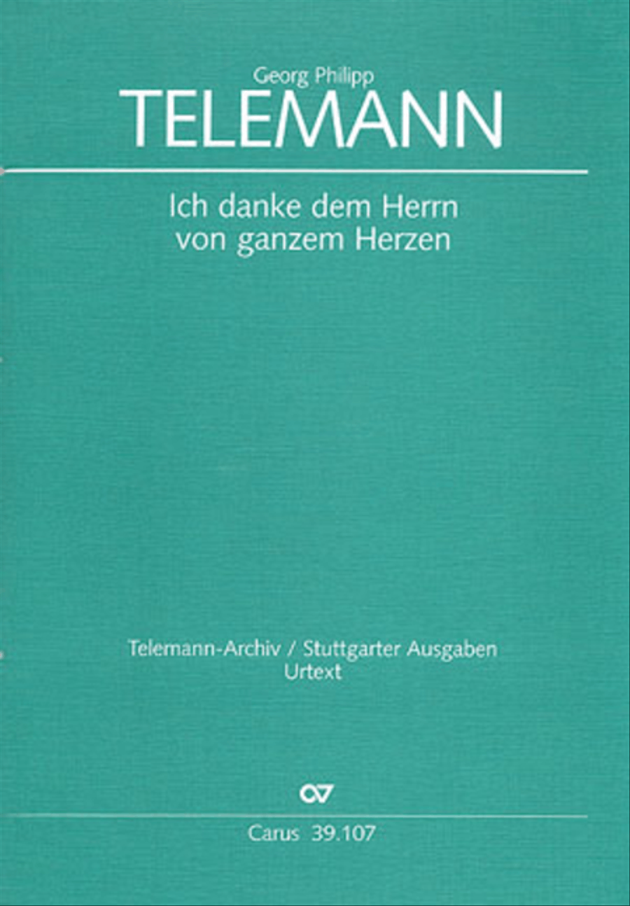 The Lord will I bless for all my days (Ich danke dem Herrn vom ganzen Herzen) 4-Part scores gallery preview page 1