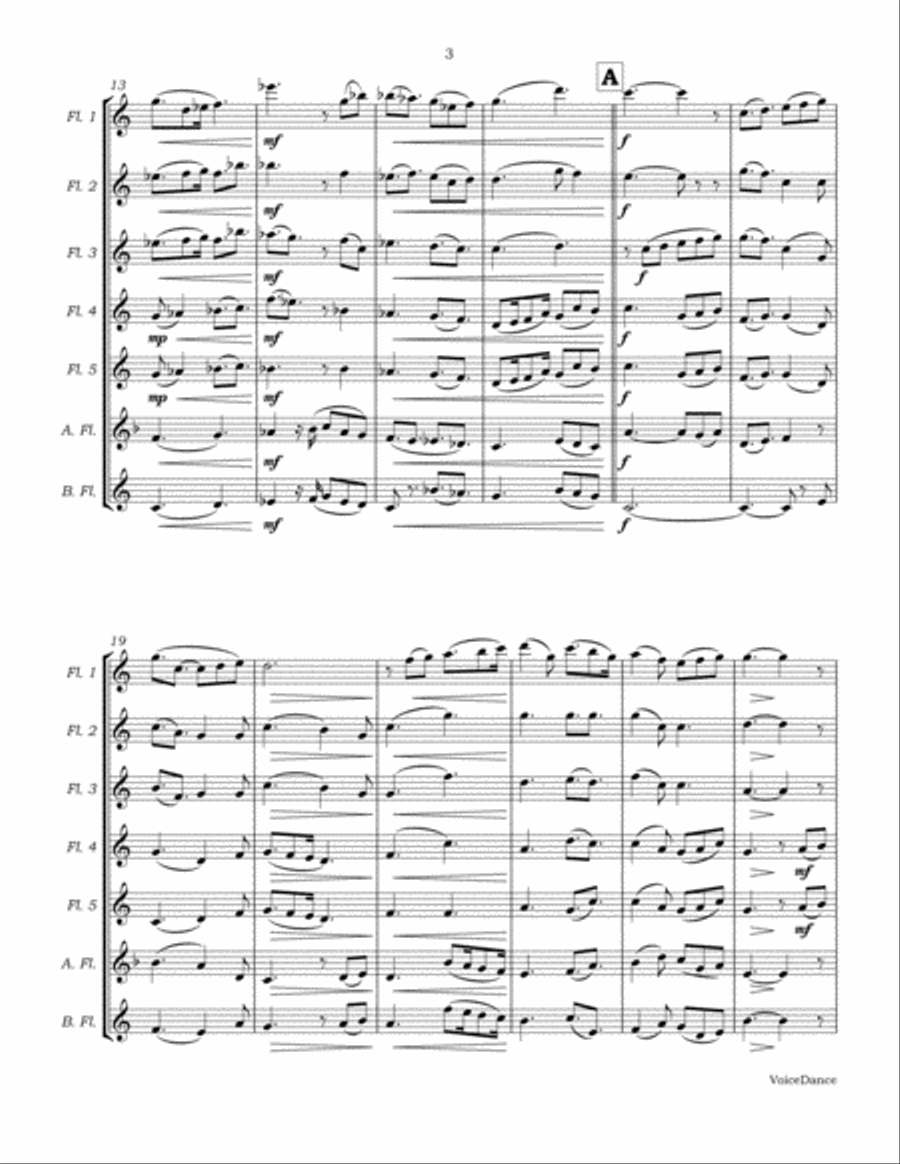Voicedance Flute Choir scores gallery preview page 6