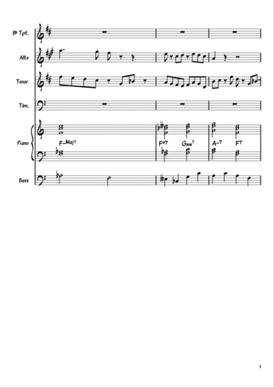 Snazzy Jazz - Score and Parts Jazz Ensemble scores gallery preview page 3