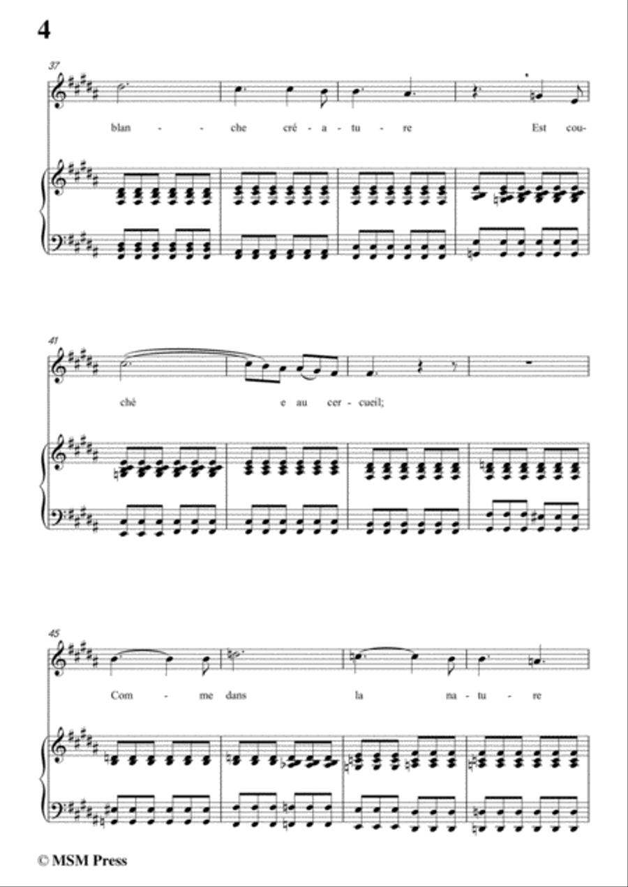 Berlioz-Sur les Lagunes in f sharp minor,for voice and piano Voice Solo scores gallery preview page 6