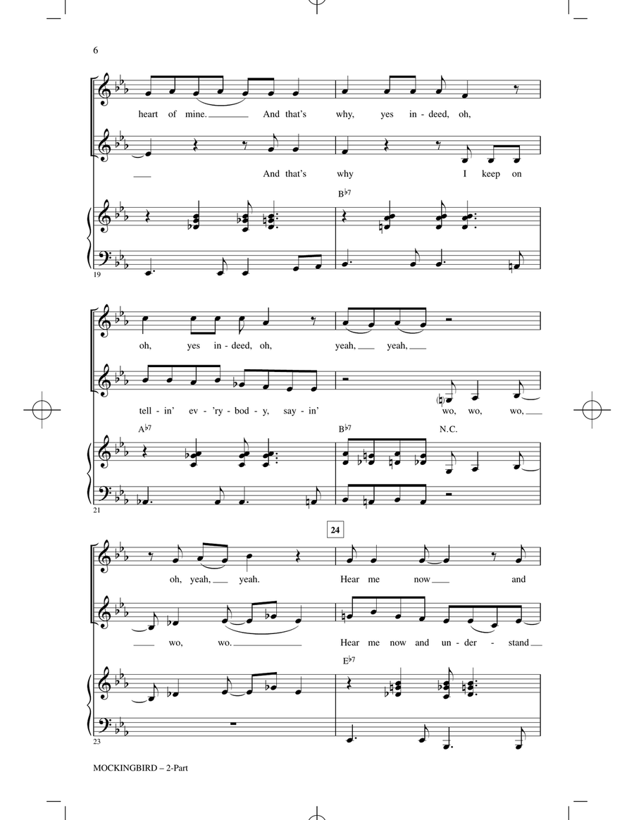 Mockingbird 2-Part scores gallery preview page 4