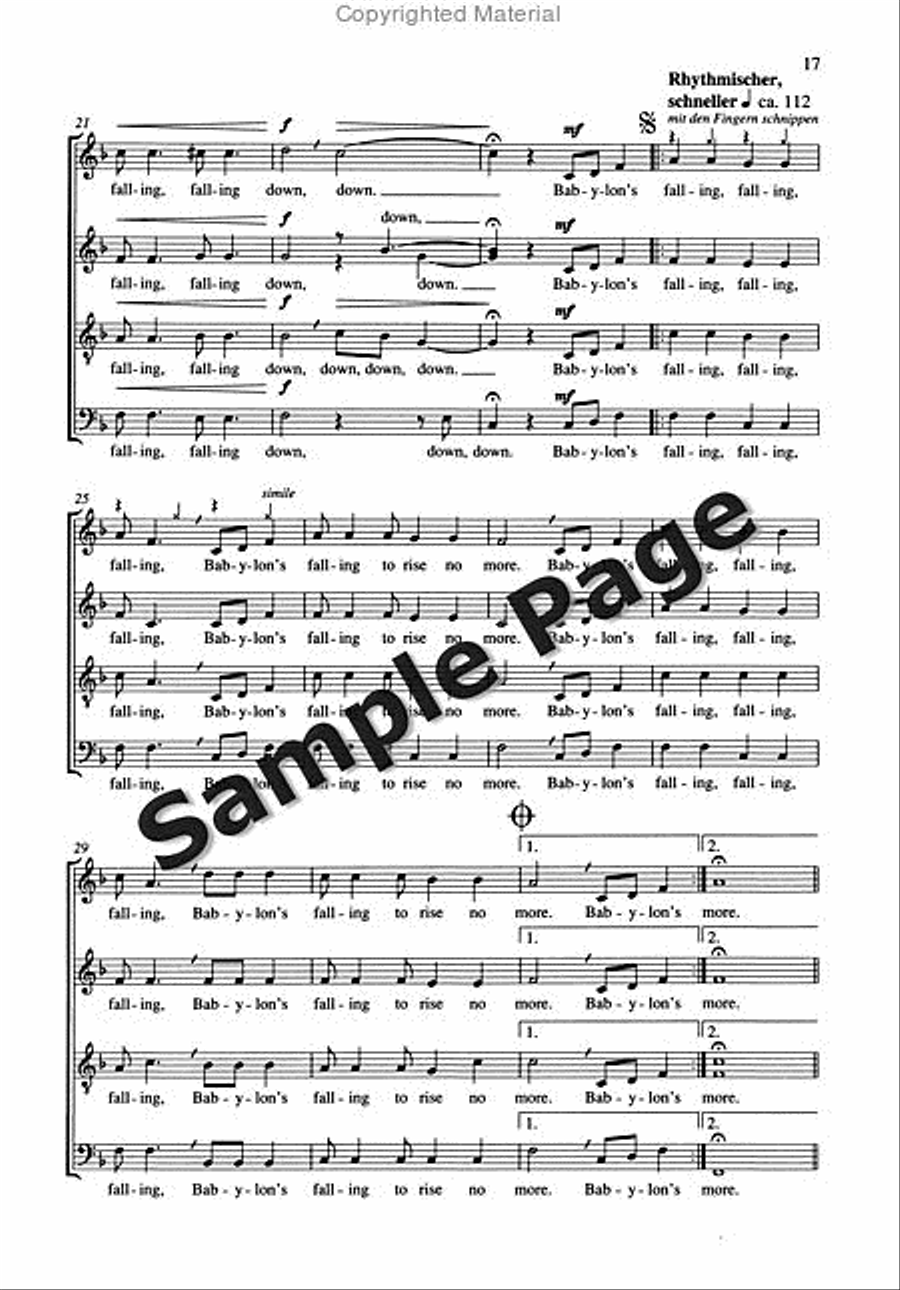 Spirituals And Gospels,4 Ch.sc 4-Part scores gallery preview page 18