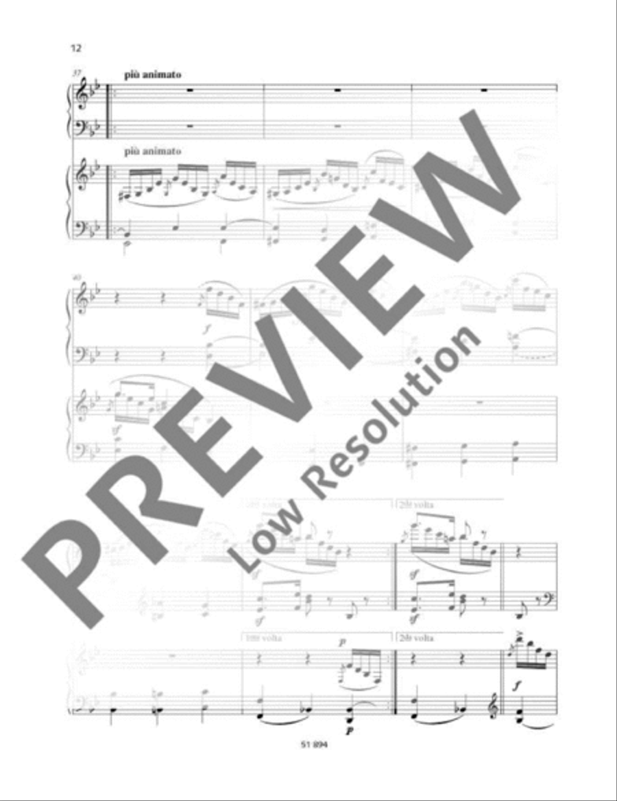 Andante and Variations B flat Major Piano scores gallery preview page 13