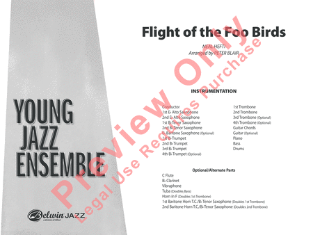Flight of the Foo Birds by Neal Hefti Jazz Ensemble - Sheet Music