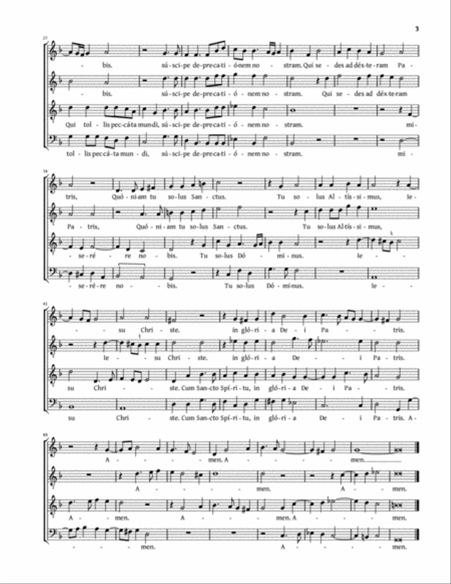 Missa brevis (Rota) 4-Part scores gallery preview page 3