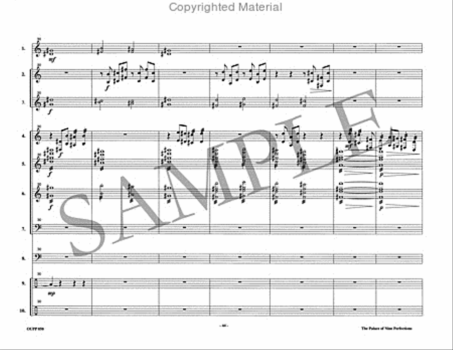 The Palace of Nine Perfections Percussion Ensemble scores gallery preview page 14