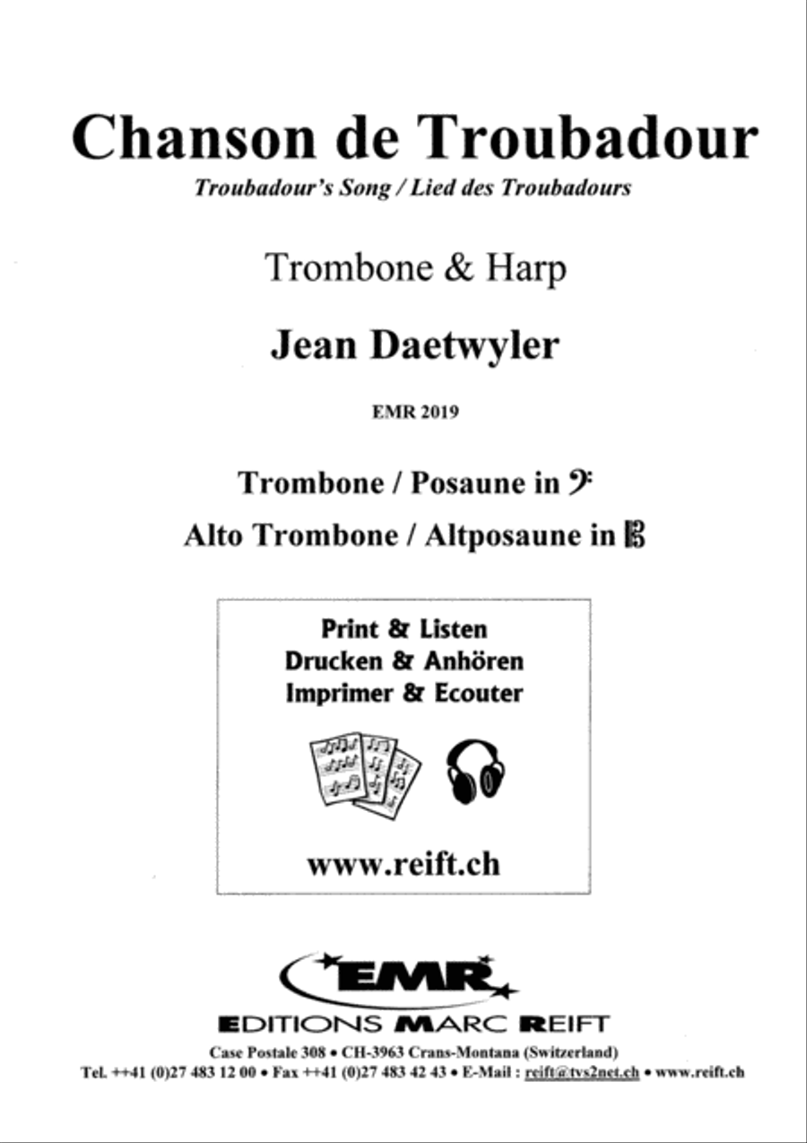Chanson de Troubadour
