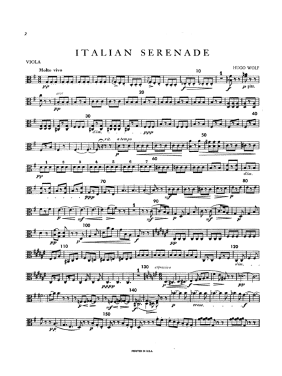 Italian Serenade String Quartet scores gallery preview page 3