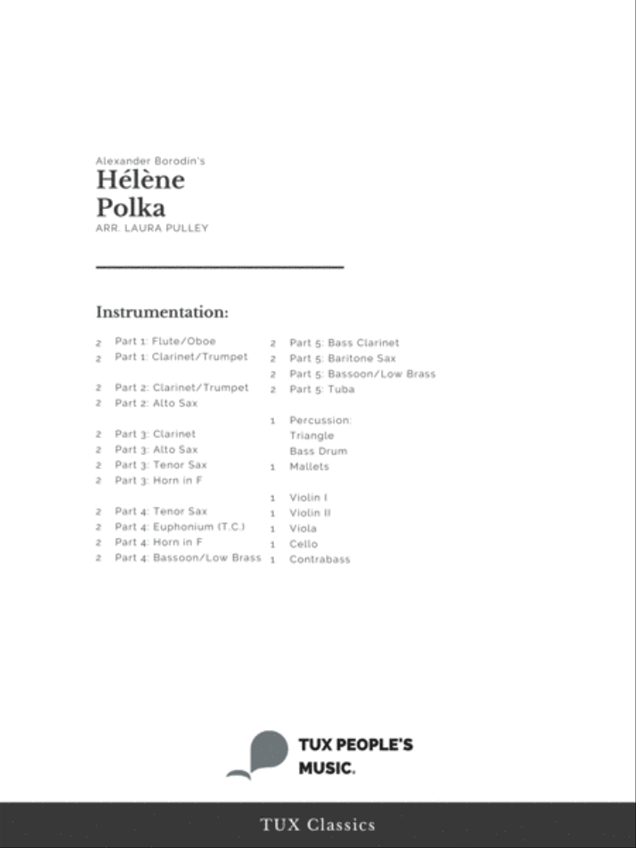 Hélène Polka Concert Band scores gallery preview page 2