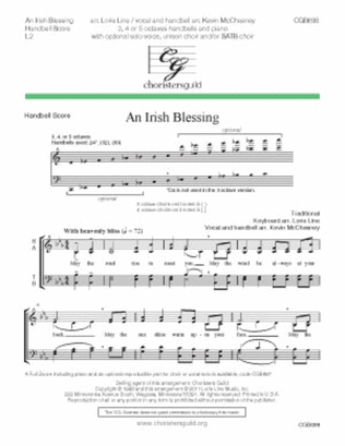 Book cover for An Irish Blessing - HB Score