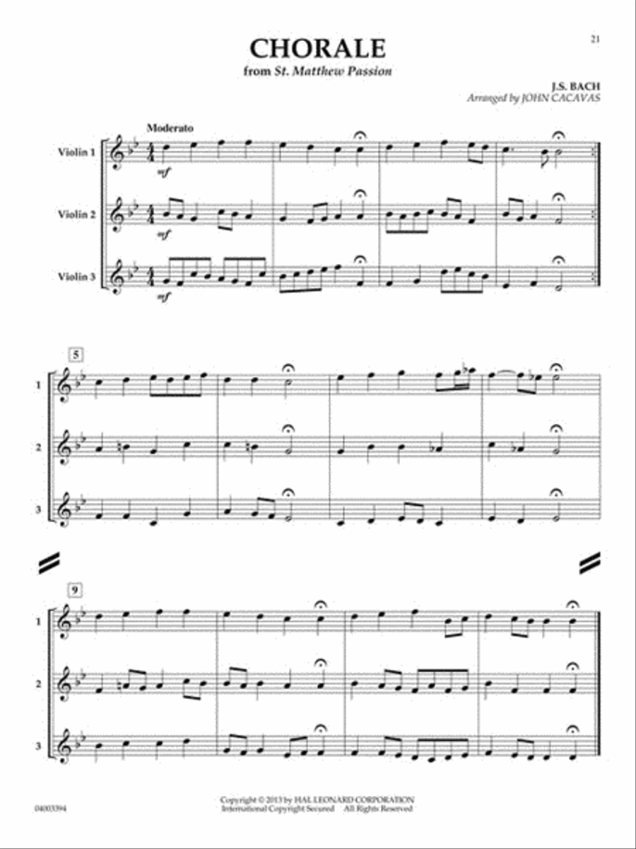 Fun and Easy Trios for Violin Violin scores gallery preview page 5