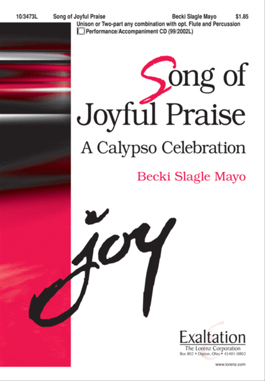 Song of Joyful Praise Song of Joyful Praise Unison Choir scores gallery preview page 1