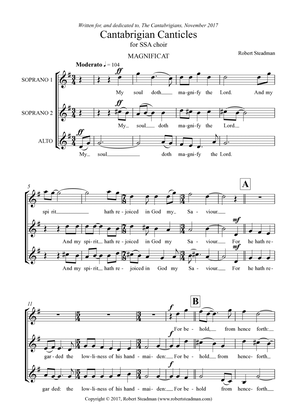 Cantabrigian Canticles (for unaccompanied SSA choir)