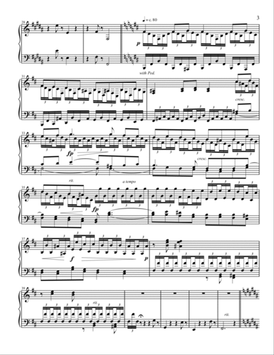 Andante Piano Solo scores gallery preview page 3