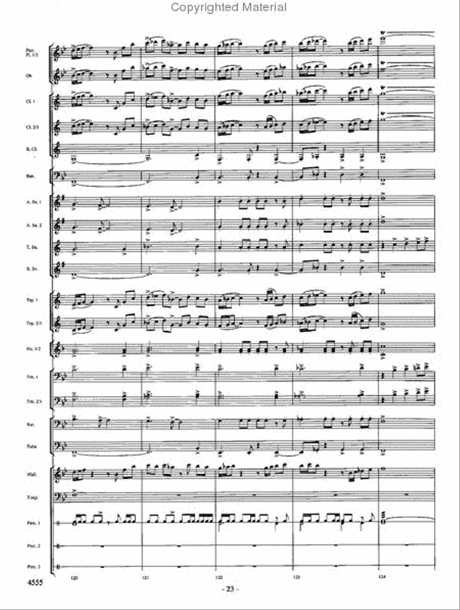 Beyond the Higher Skies Concert Band scores gallery preview page 22