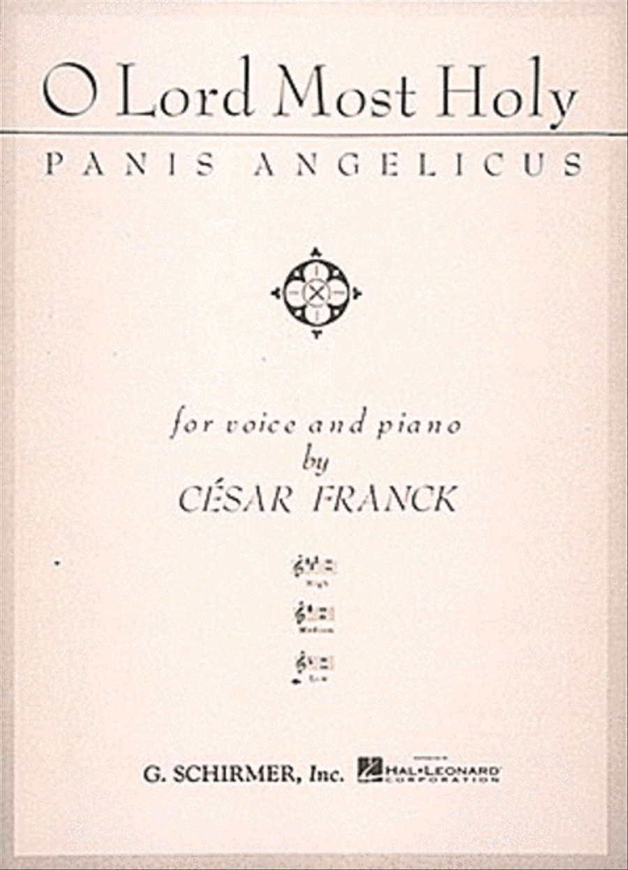 Panis Angelicus (O Lord Most Holy) - Low Voice In F Low Voice scores gallery preview page 1