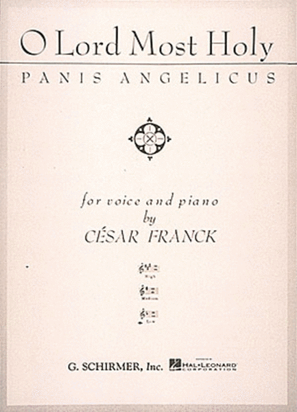 Panis Angelicus (O Lord Most Holy) - Low Voice In F