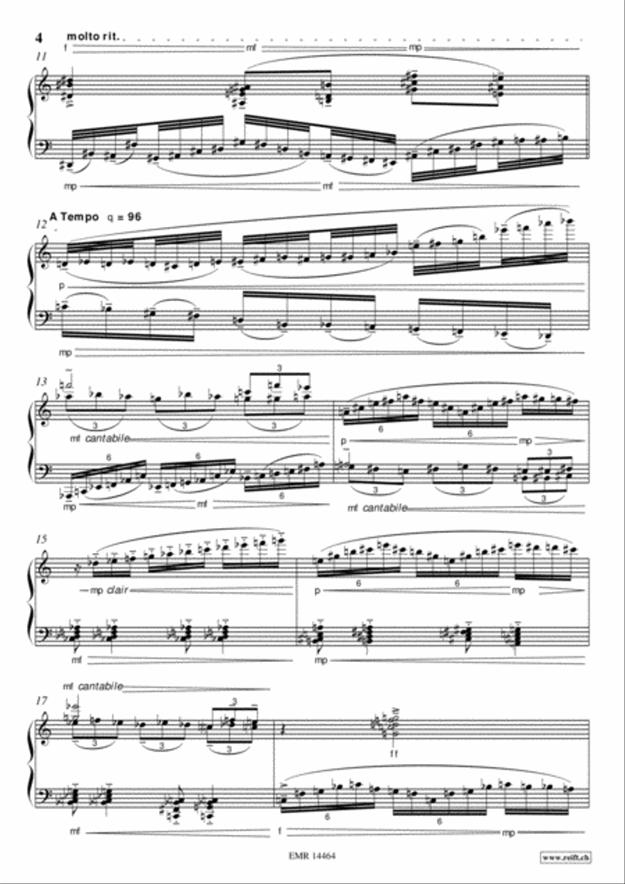 Ballade No. 2 Piano Solo scores gallery preview page 4