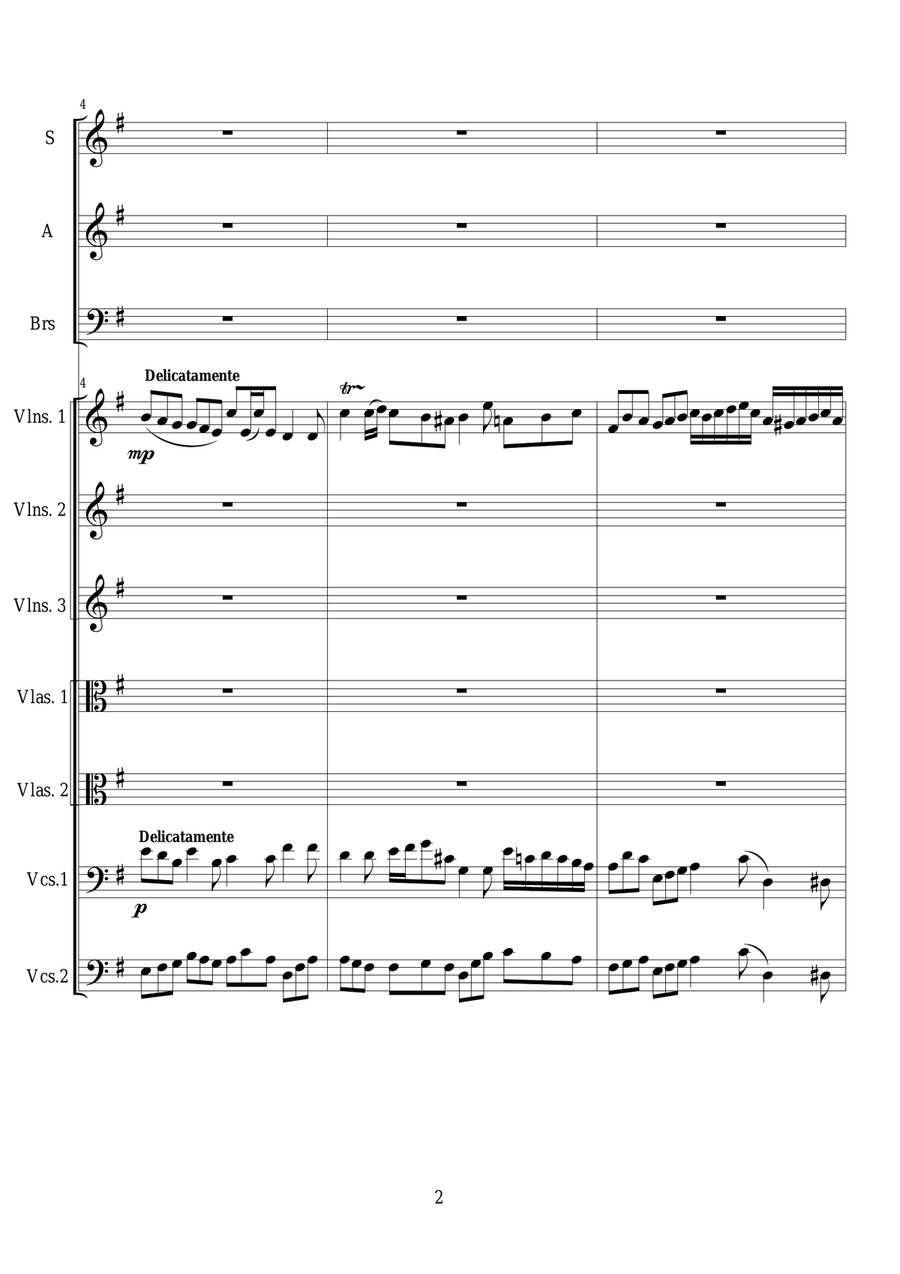 Ingemisco - Sequence no.6 of the Missa Requiem CS044 3-Part scores gallery preview page 2