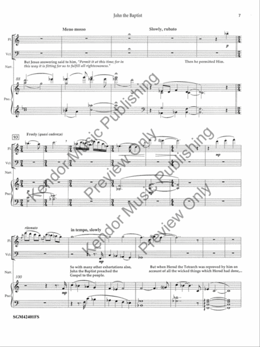 John the Baptist Small Ensemble scores gallery preview page 8