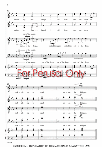 Upon the Heights - SATB divisi Octavo image number null